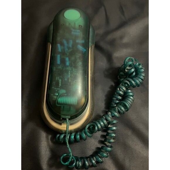 Vintage Radio Shack See-Through Green Telephone Fashion Phone 43-3227 Tested‎ - Picture 1 of 5